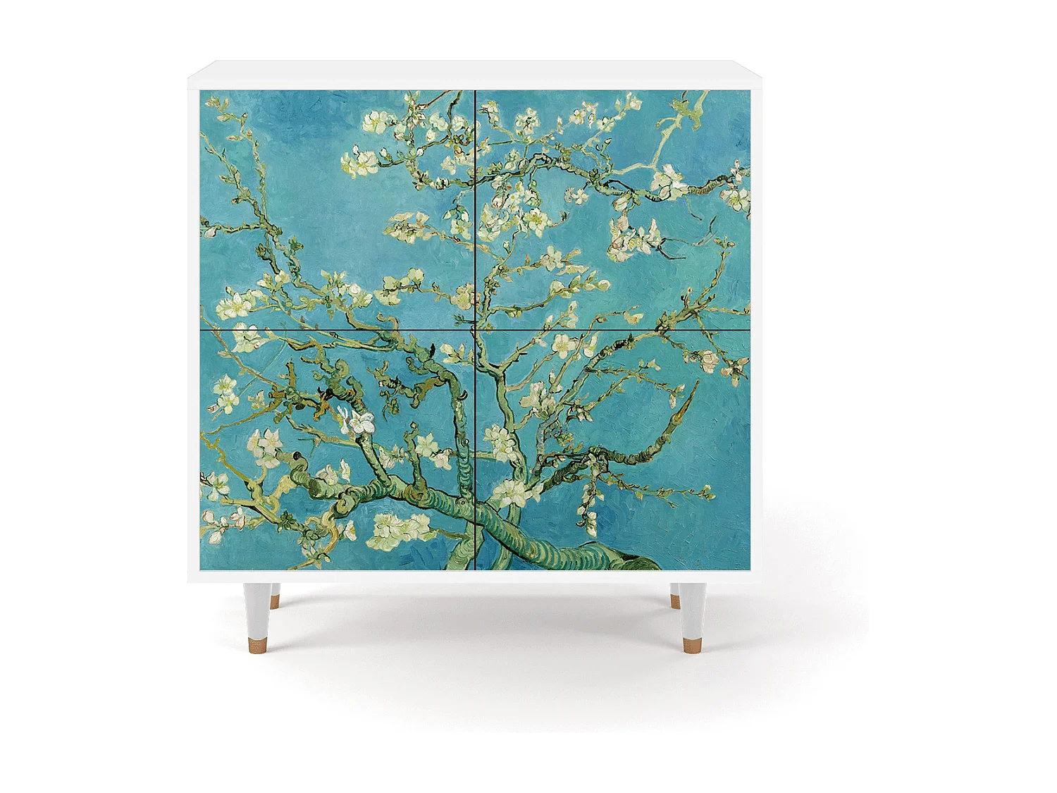 Dressoir - 94x96x48 cm - BS3 - Almond Blossom, Wit