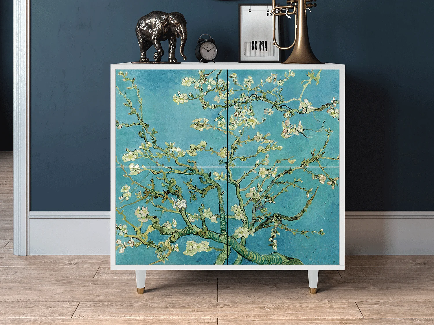 Dressoir - 94x96x48 cm - BS3 - Almond Blossom, Wit