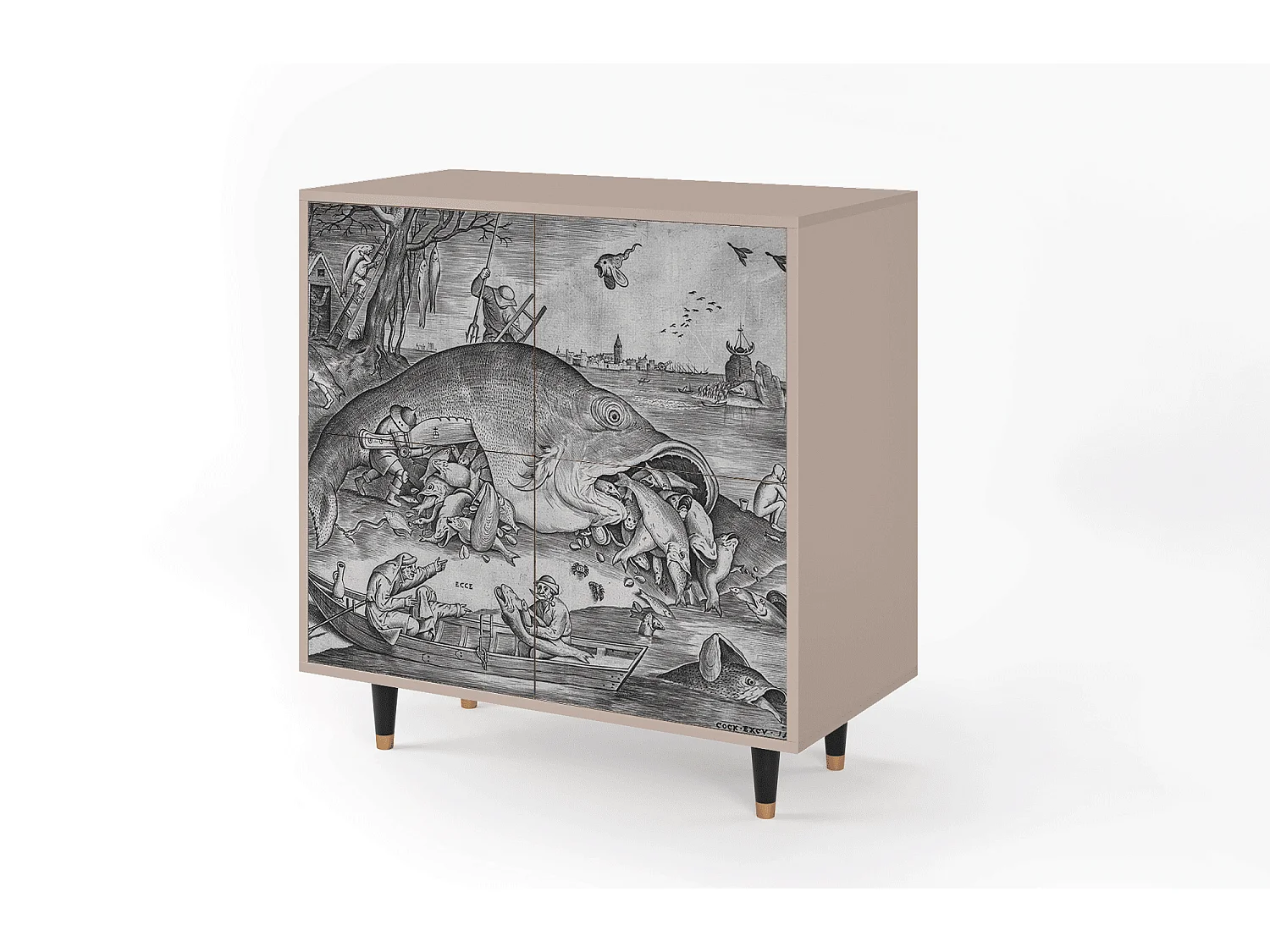 Credenza - 94x96x48 cm - BS3 - Big Fish Eat Little, Latte