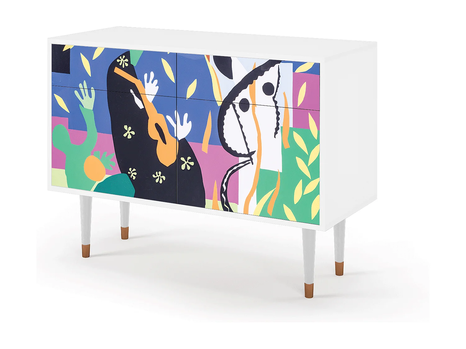 Buffet - 115x85x48 cm - BS4 - La Tristesse du Roi, Blanc