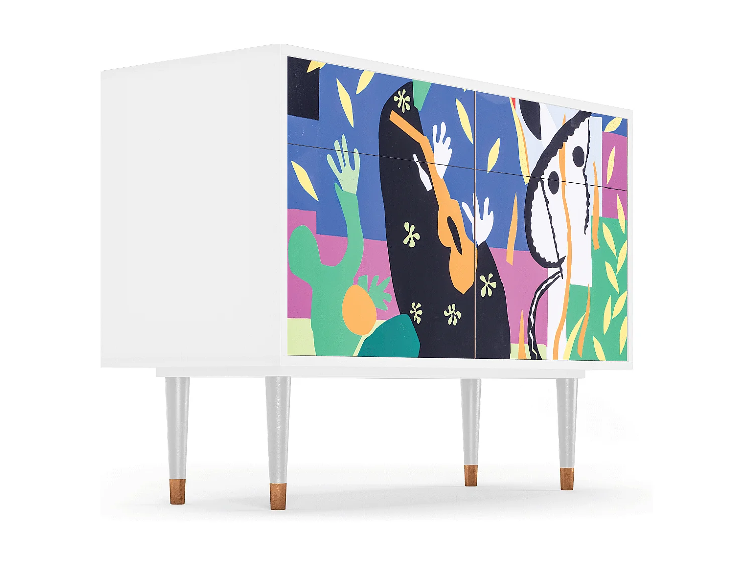 Buffet - 115x85x48 cm - BS4 - La Tristesse du Roi, Blanc