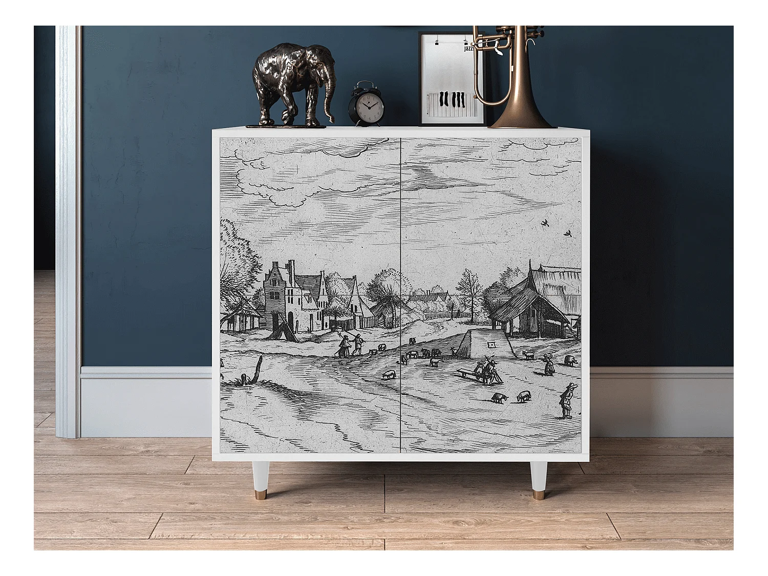 Credenza - 94x96x48 cm - BS3 - Country Village, Bianco