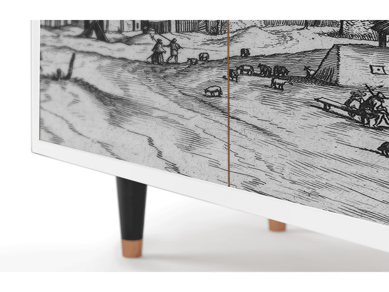 Buffet - 94x96x48 cm - BS3 - Country Village, Blanc