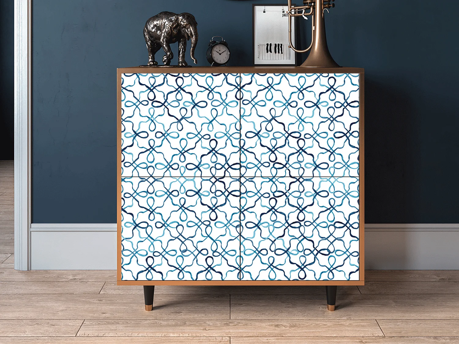 Buffet - 94x96x48 cm - BS3 - Marine Strings, Noyer