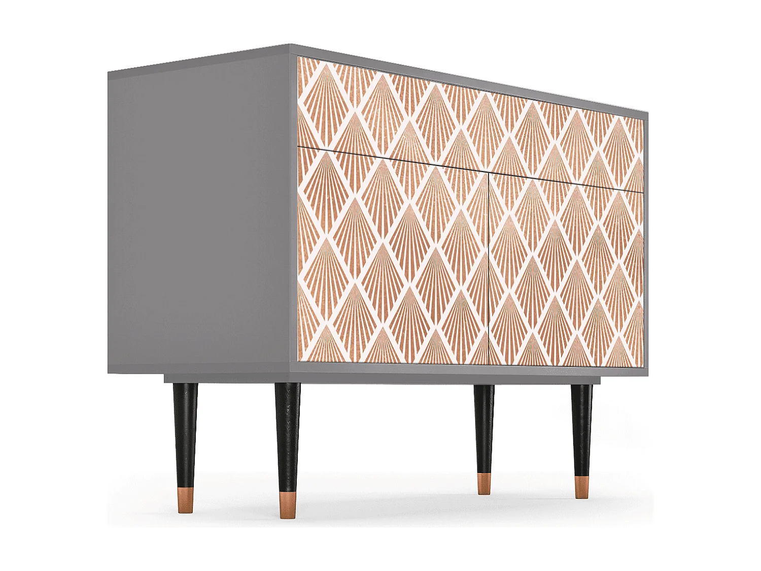 Buffet - 115x85x48 cm - BS4 - Pastel Sunrise, Gris