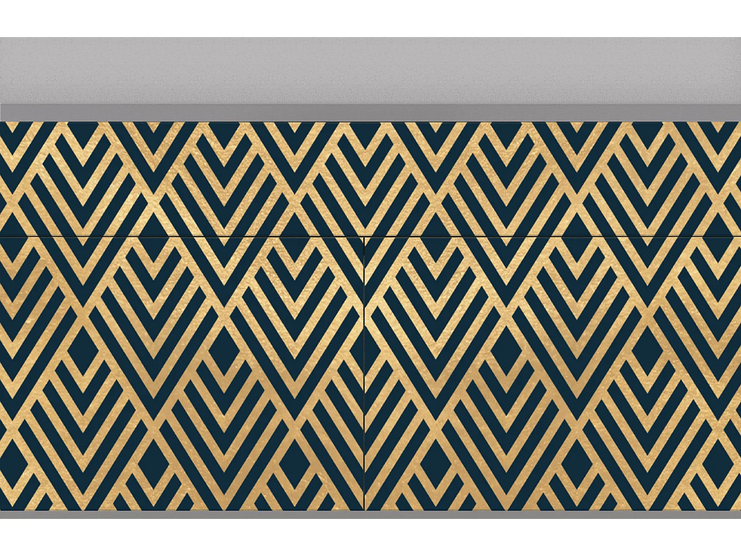 Credenza - 115x85x48 cm - BS4 - Egypt Triangles, Grigio