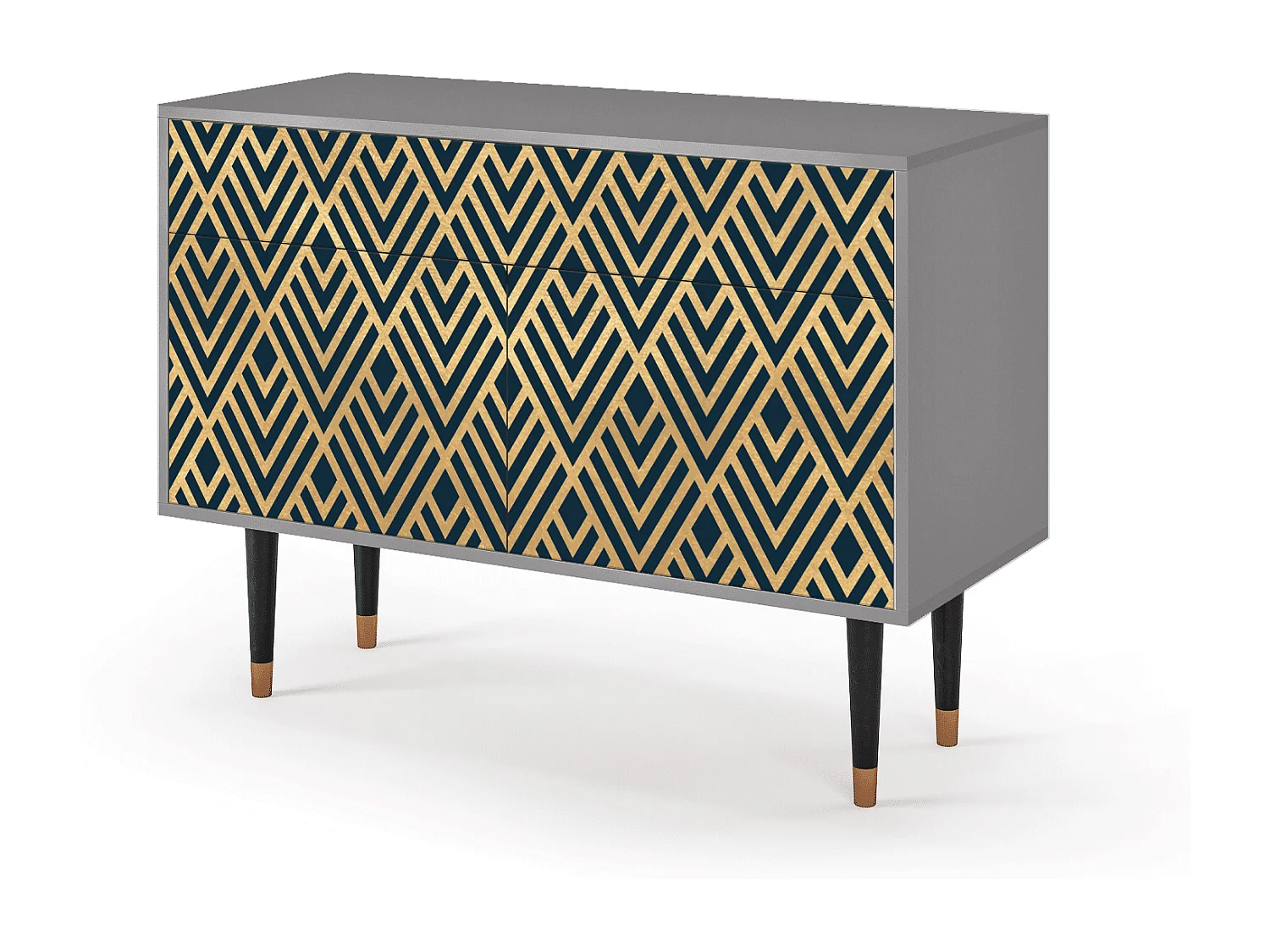 Buffet - 115x85x48 cm - BS4 - Egypt Triangles, Gris