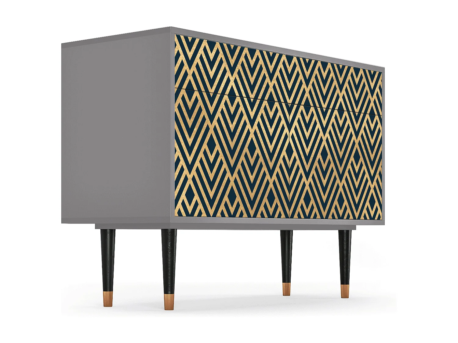 Buffet - 115x85x48 cm - BS4 - Egypt Triangles, Gris