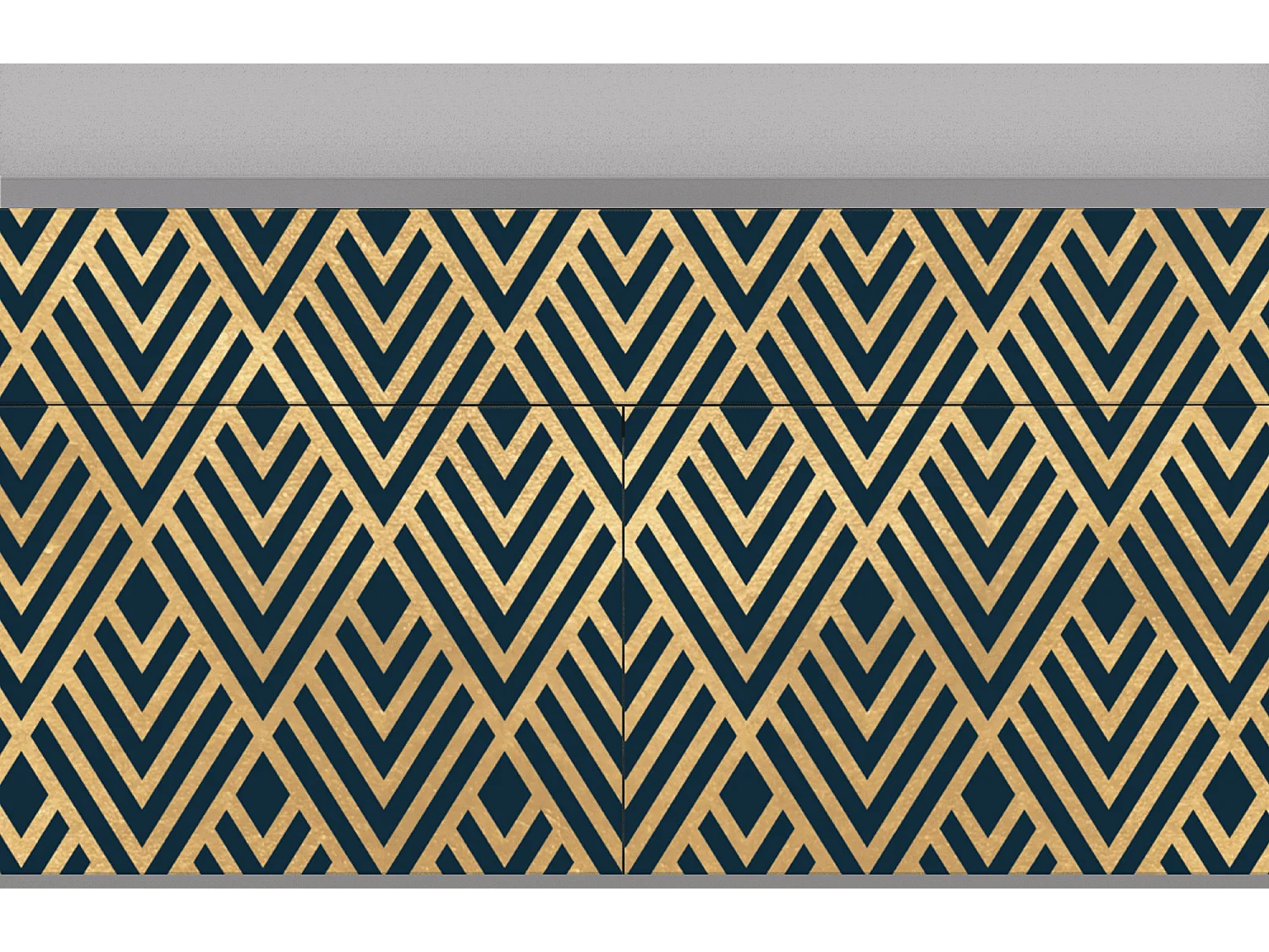 Credenza - 115x85x48 cm - BS4 - Egypt Triangles, Grigio