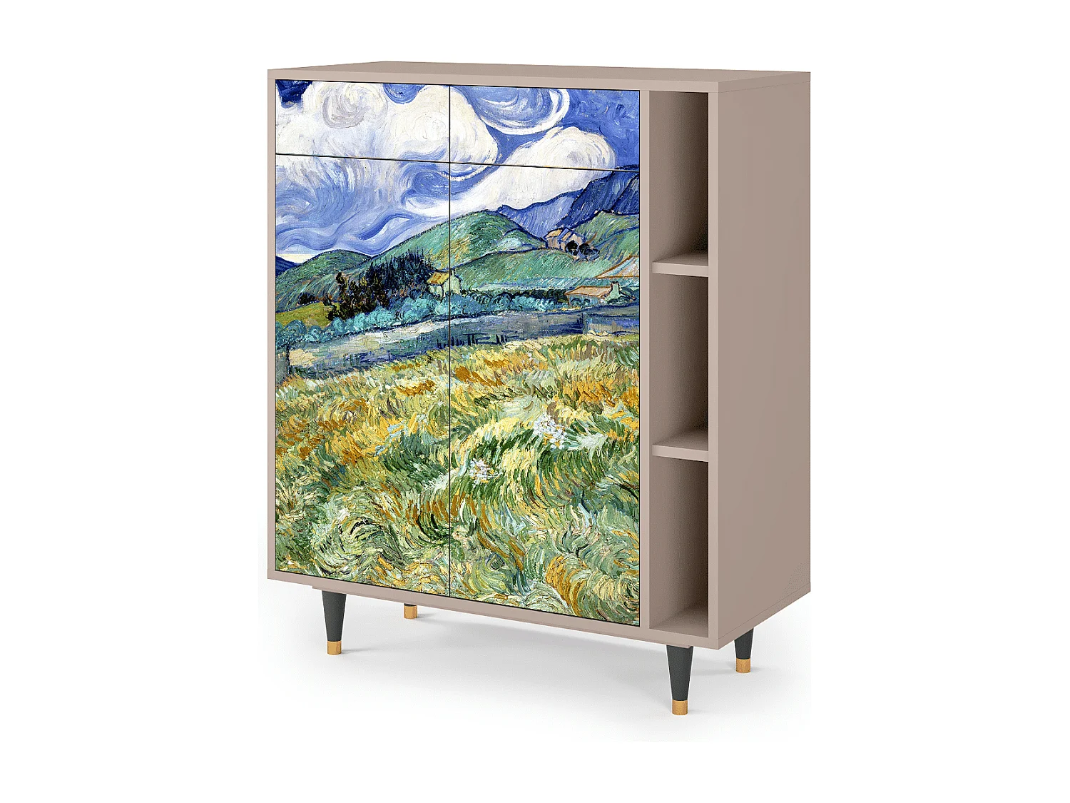 Dressoir - 96х110х41 cm - BS6 - Landscape, Latte