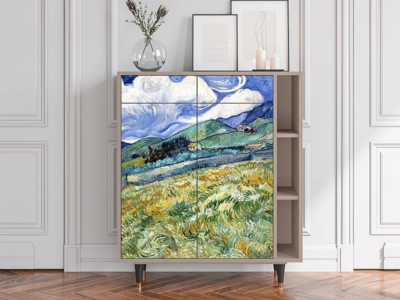 Kredens - 96х110х41 cm - BS6 - Landscape, Latte