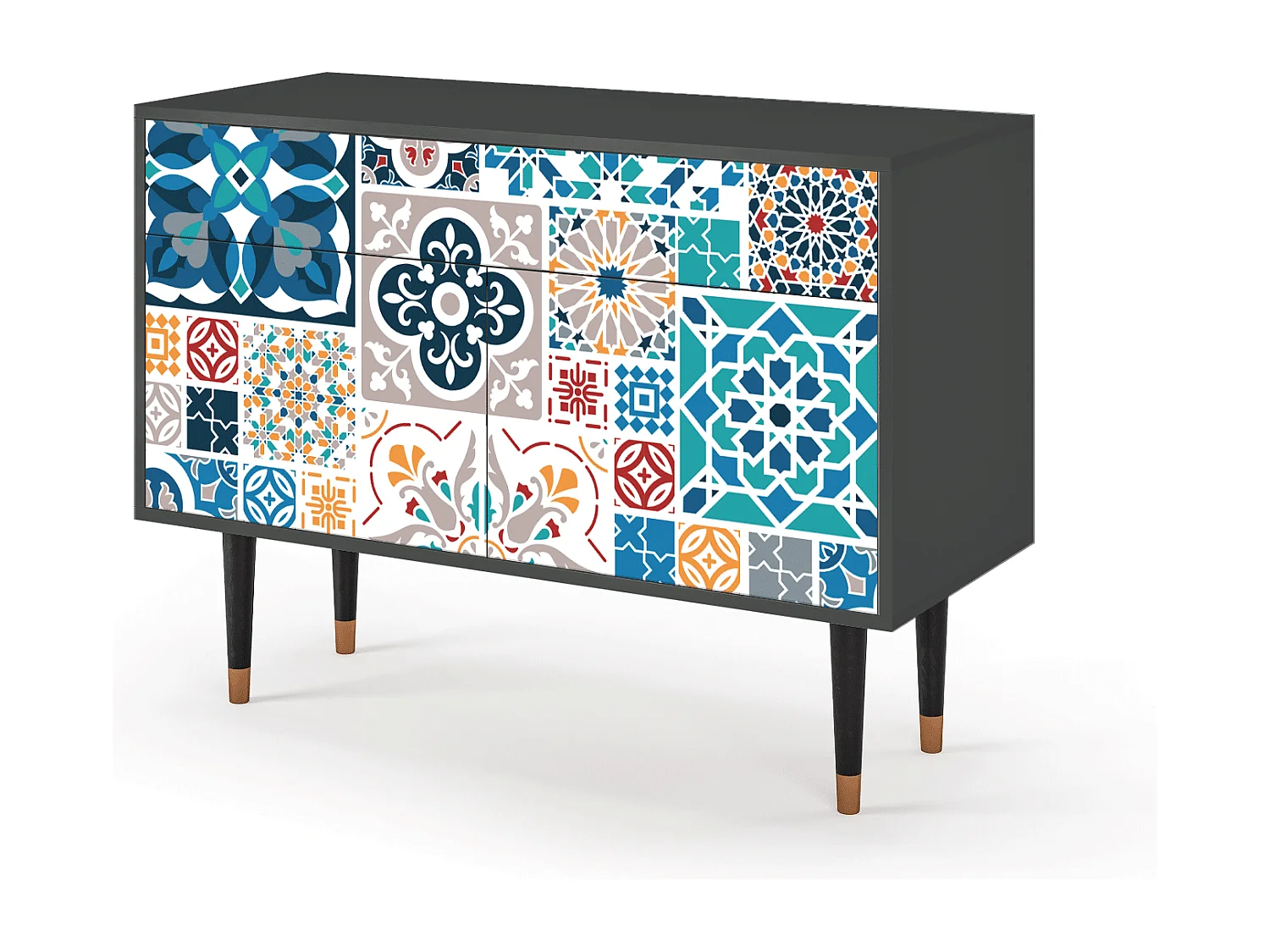 Buffet - 115x85x48 cm - BS4 - Moroccan Market, Anthracite