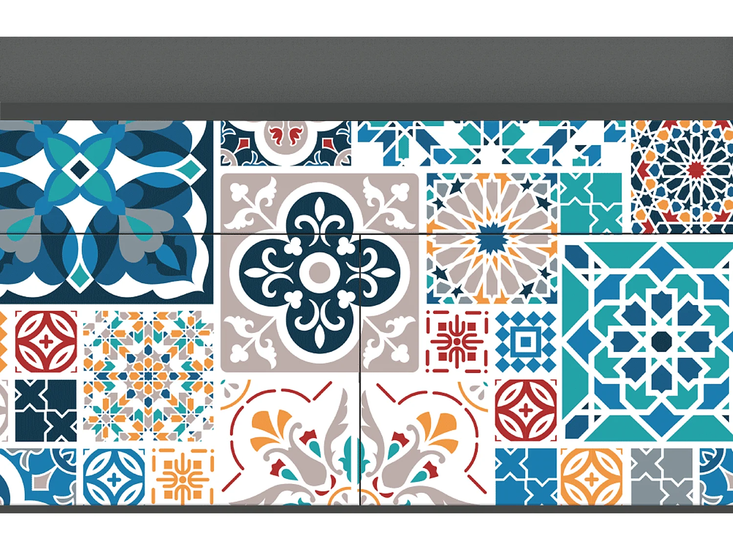 Buffet - 115x85x48 cm - BS4 - Moroccan Market, Anthracite