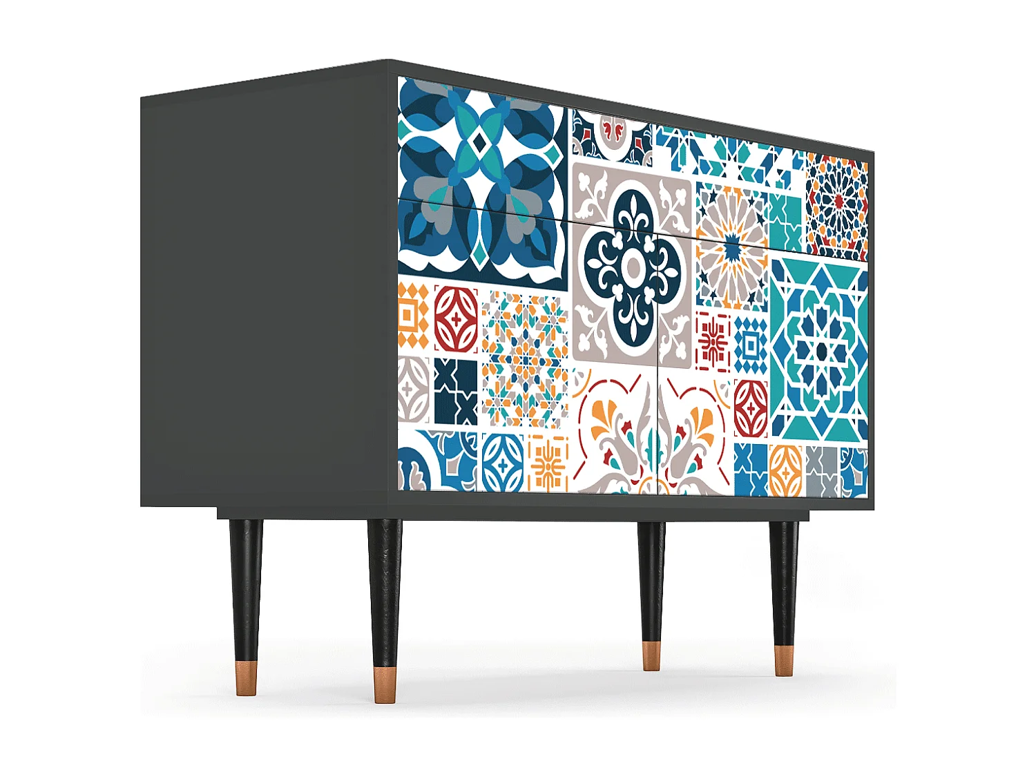 Buffet - 115x85x48 cm - BS4 - Moroccan Market, Anthracite