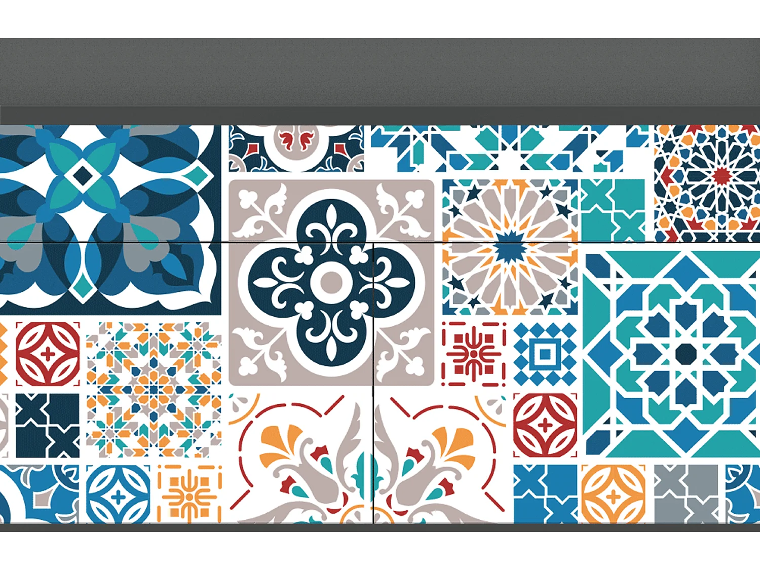 Buffet - 115x85x48 cm - BS4 - Moroccan Market, Anthracite