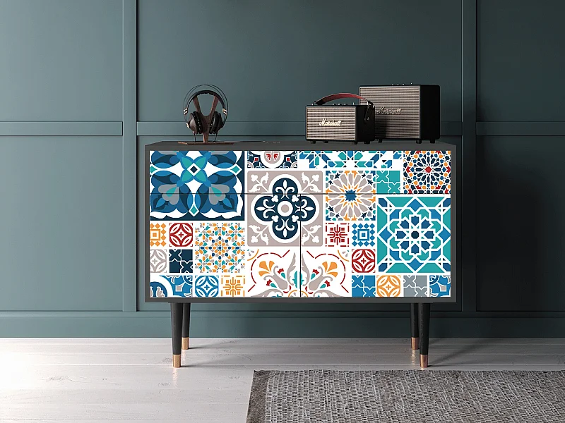 Buffet - 115x85x48 cm - BS4 - Moroccan Market, Anthracite