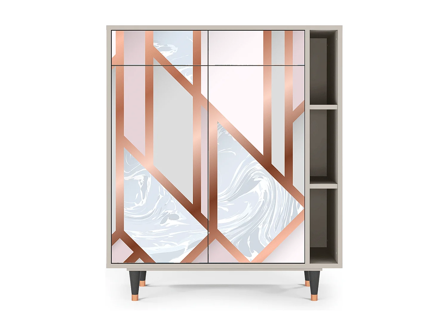 Sideboard - 96х110х41 cm - BS6 - Champagne Story, Sand