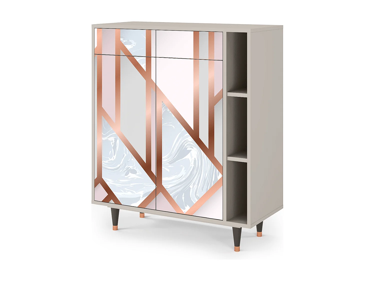 Sideboard - 96х110х41 cm - BS6 - Champagne Story, Sand