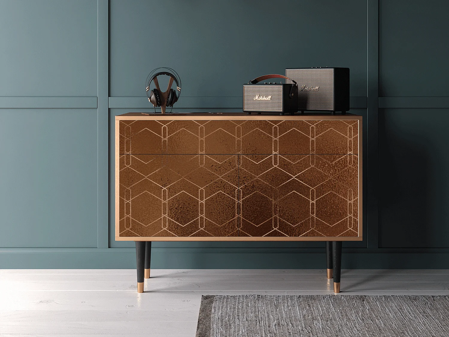 Sideboard - 115x85x48 cm - BS4 - Chocolate Bar, Sand