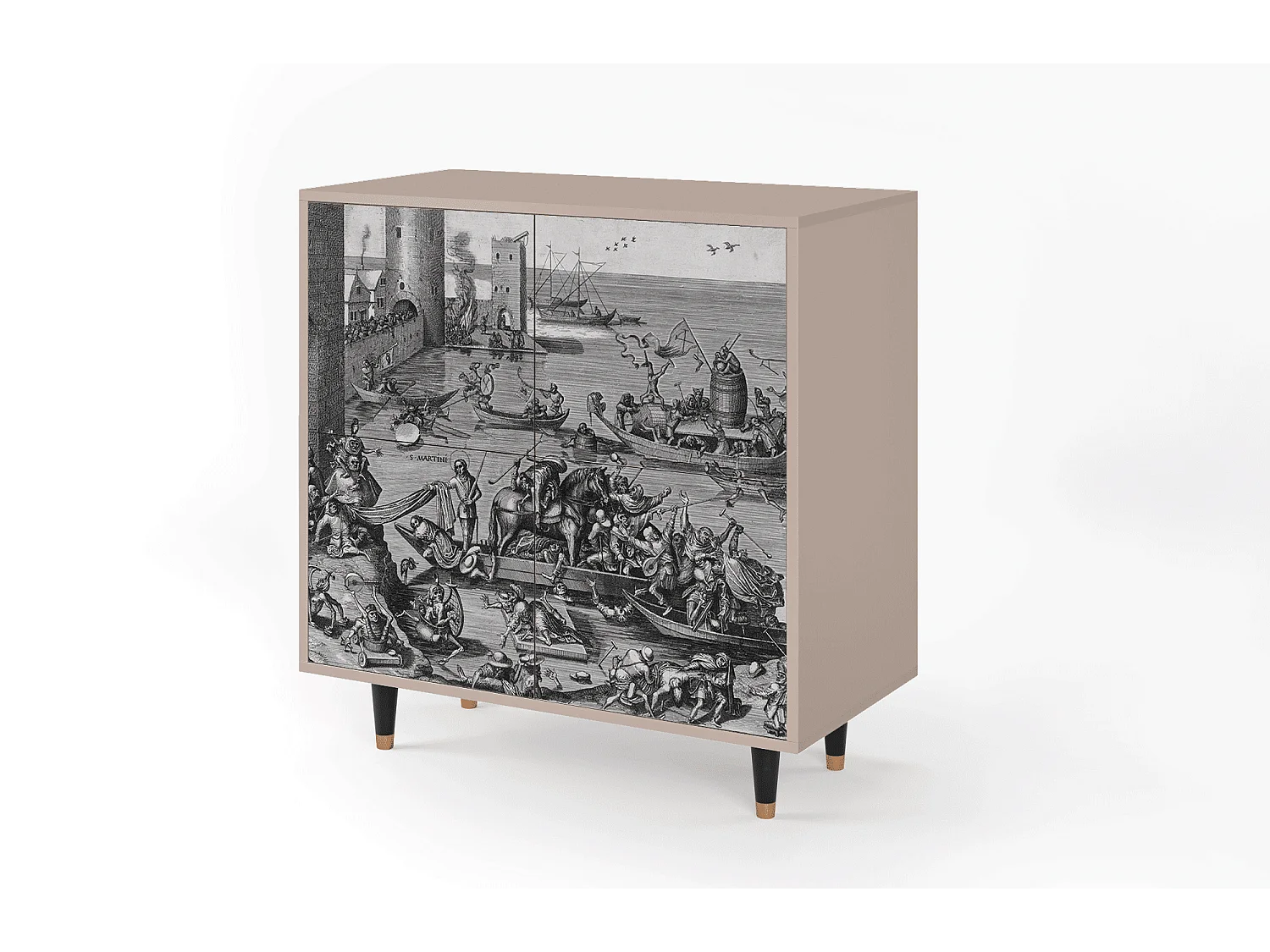 Kredens - 94x96x48 cm - BS3 - Saint Martin, Latte