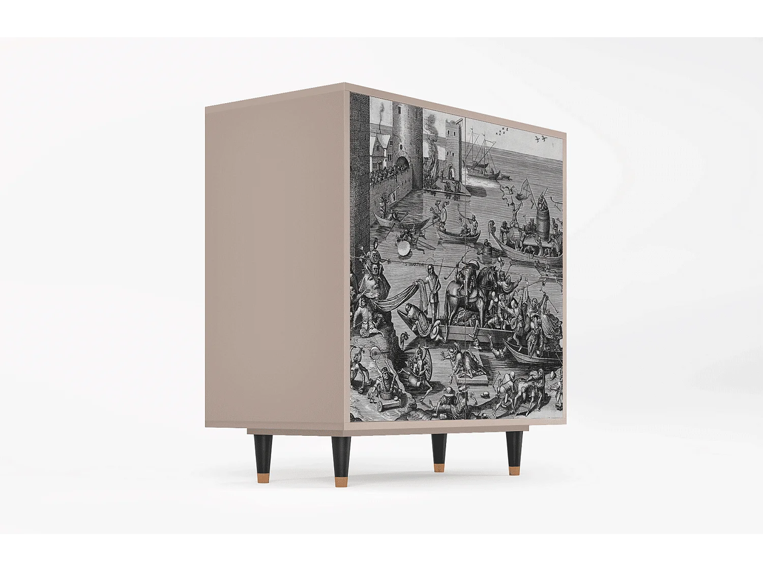 Kredens - 94x96x48 cm - BS3 - Saint Martin, Latte