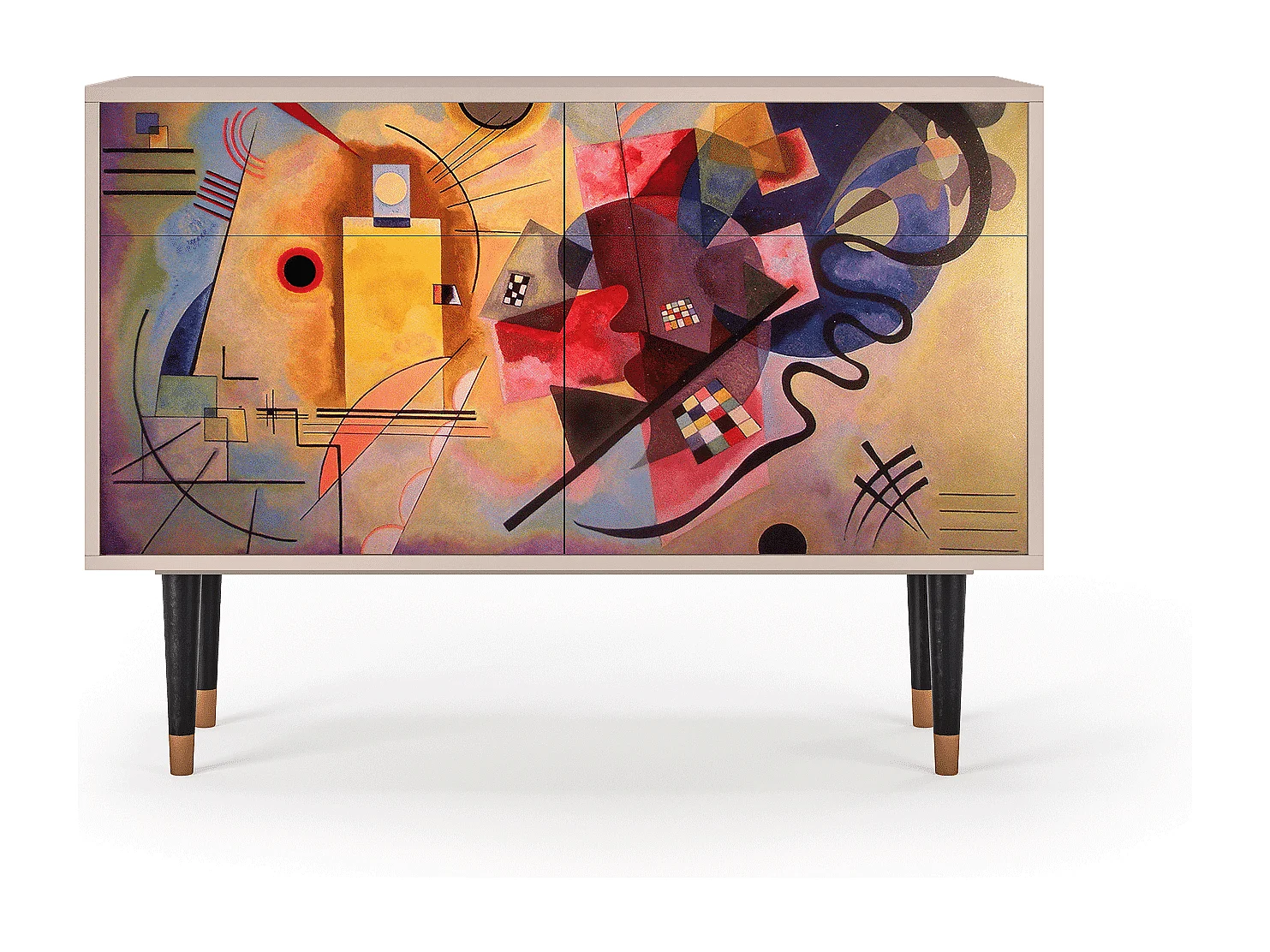 Kredens - 115x85x48 cm - BS4 - Modern Art, Latte