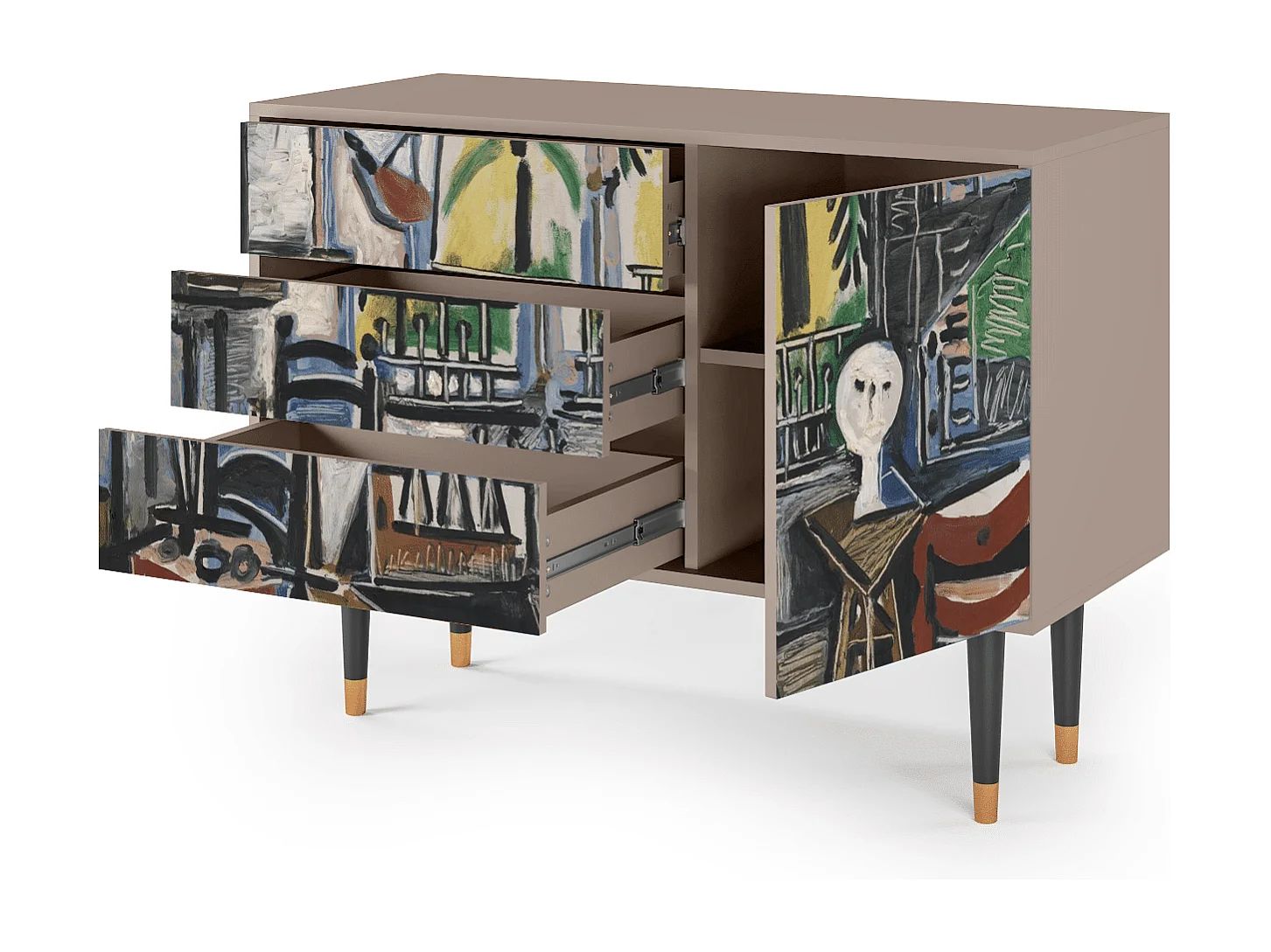 Kredens - 115х84х41 cm - S3 - The Studio , Latte