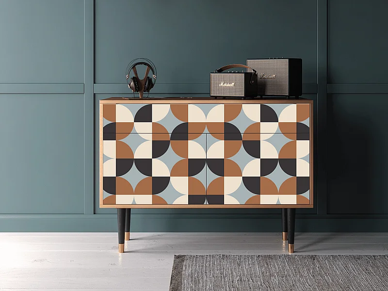 Buffet - 115x85x48 cm - BS4 - Grape Maccaroni, Noyer