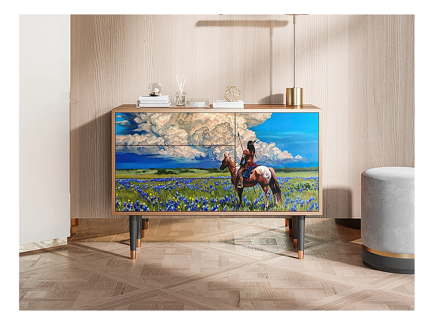 Buffet - 115х84х41 cm - S3 - Thunderheads by Dean, Noyer