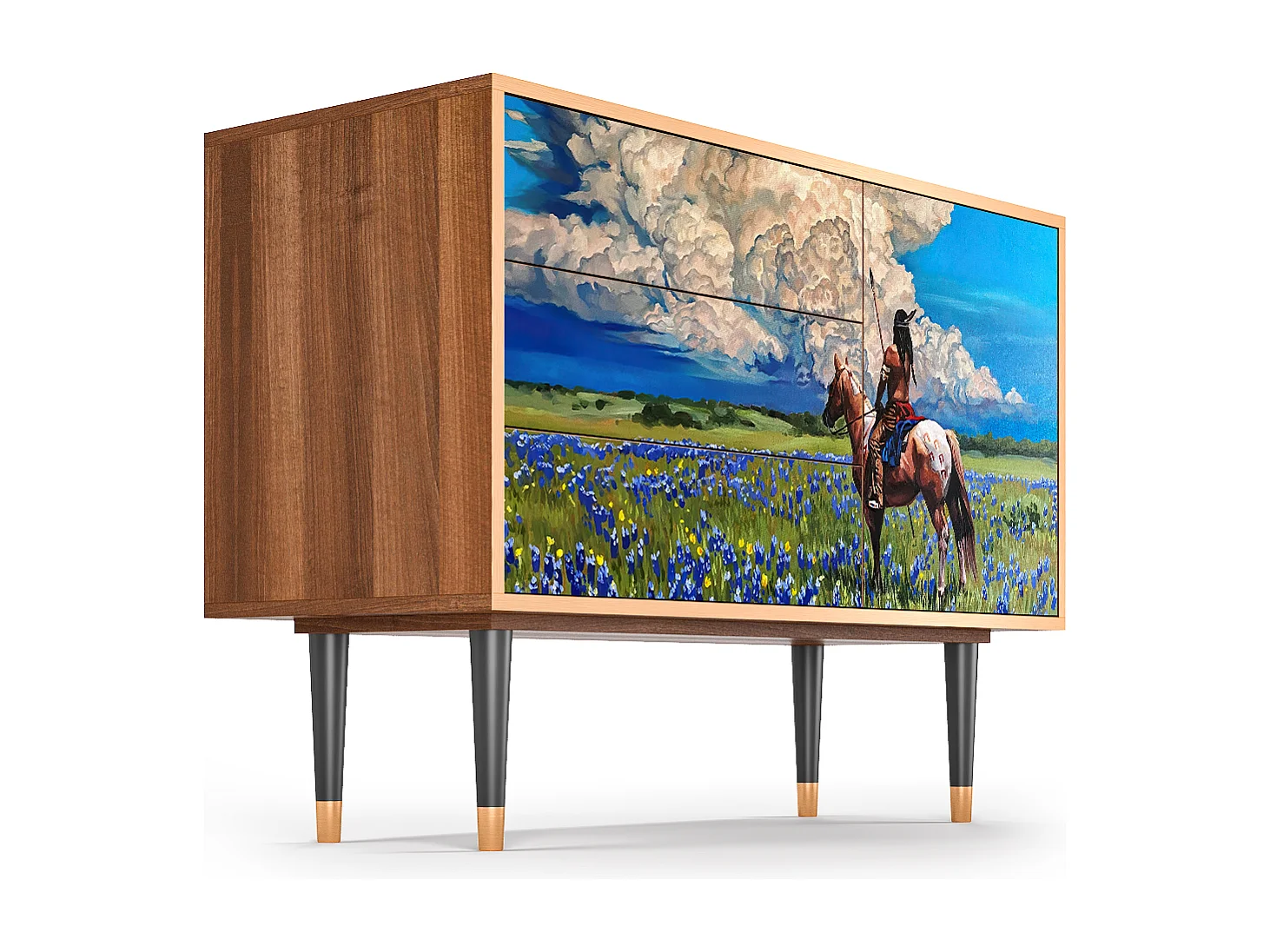 Buffet - 115х84х41 cm - S3 - Thunderheads by Dean, Noyer