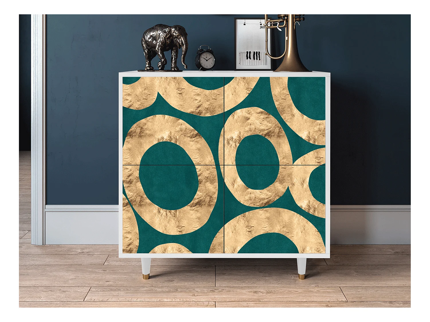 Credenza - 94x96x48 cm - BS3 - Zircon Sphere, Bianco