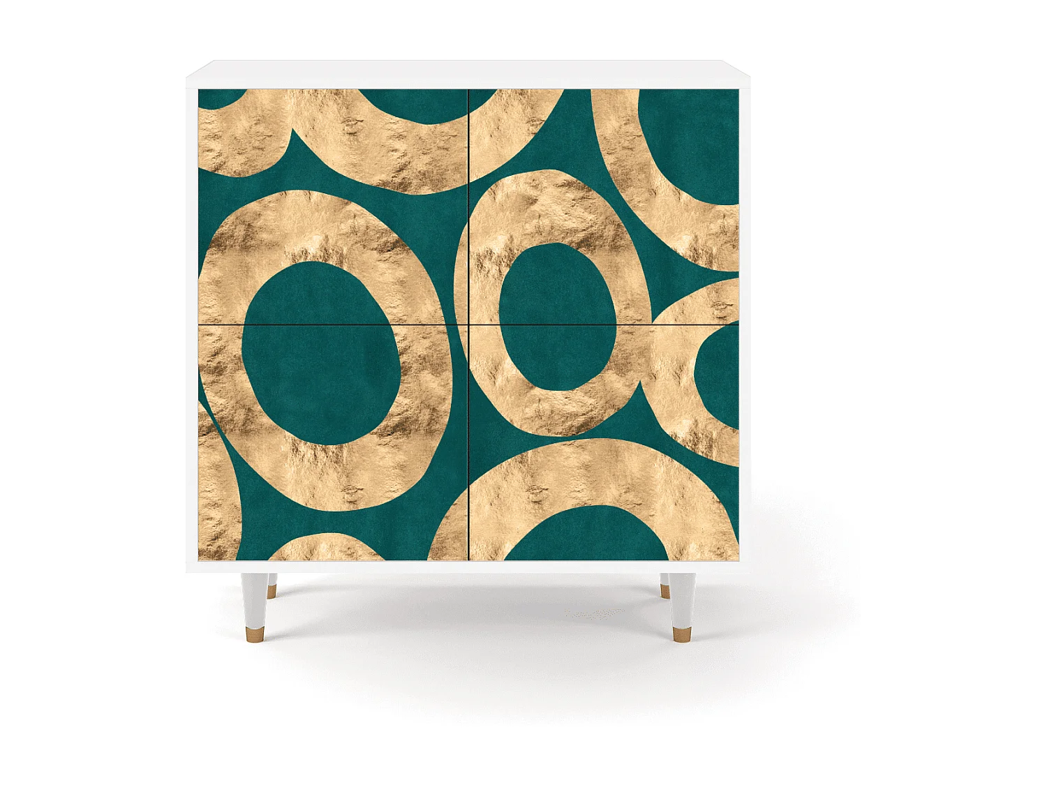 Sideboard - 94x96x48 cm - BS3 - Zircon Sphere, Weiß