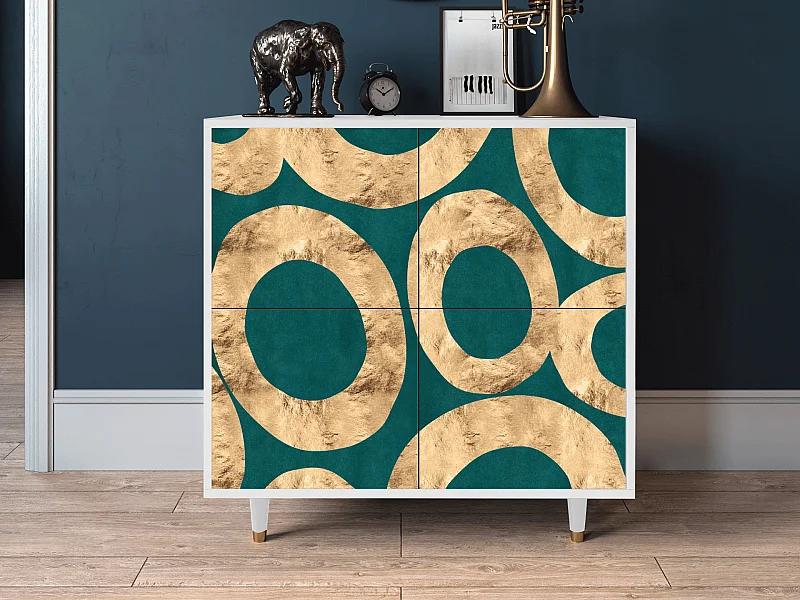 Sideboard - 94x96x48 cm - BS3 - Zircon Sphere, Weiß