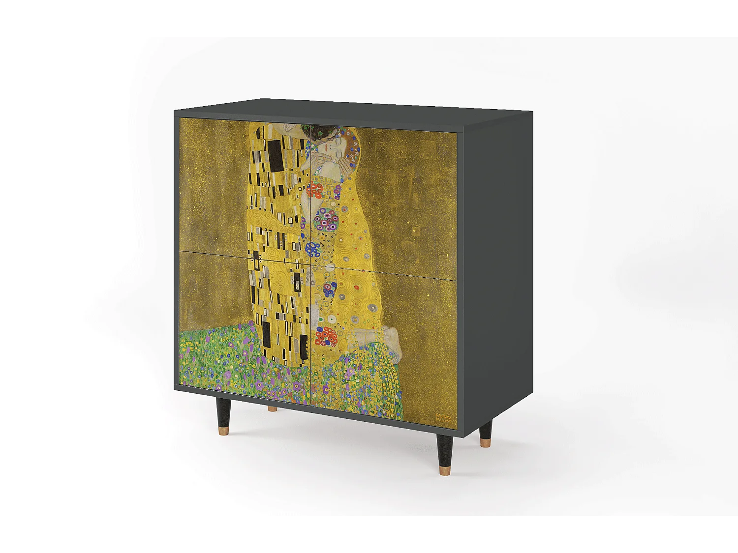 Sideboard - 94x96x48 cm - BS3 - The Kiss by Klimt , Anthrazit