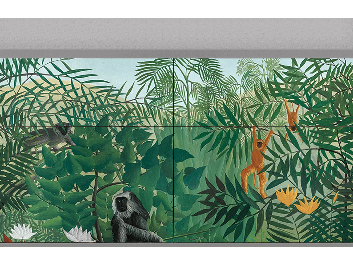 Credenza - 115x85x48 cm - BS4 - Jungles in Paris, Grigio