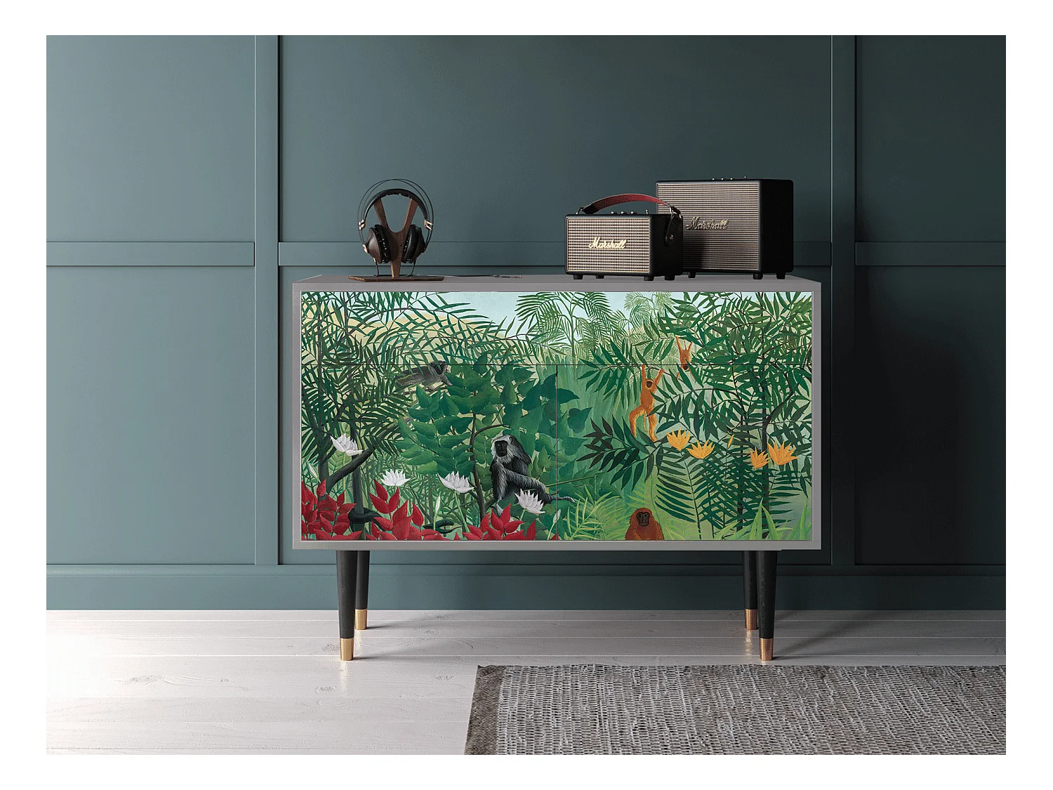 Buffet - 115x85x48 cm - BS4 - Jungles in Paris, Gris
