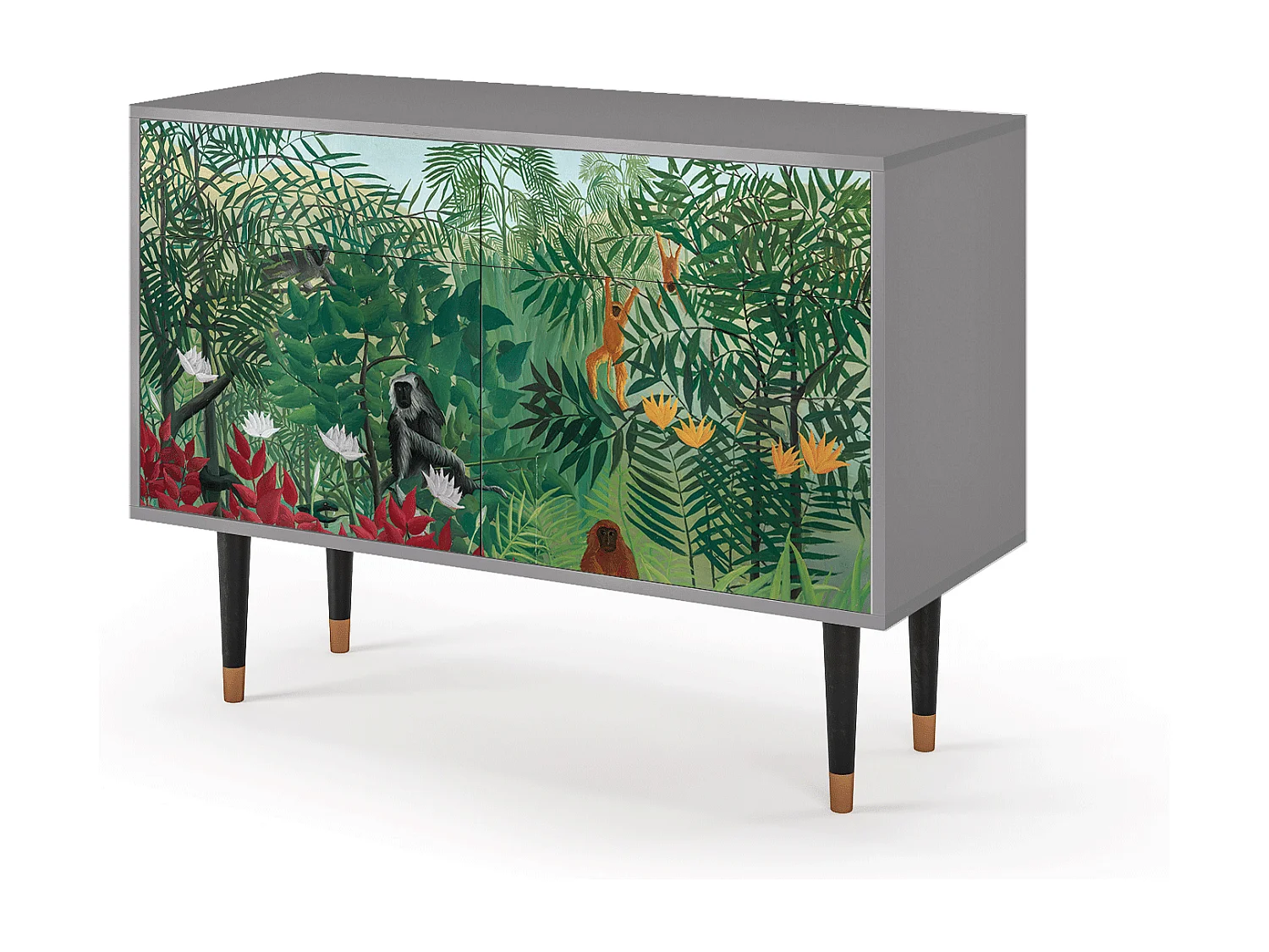Credenza - 115x85x48 cm - BS4 - Jungles in Paris, Grigio