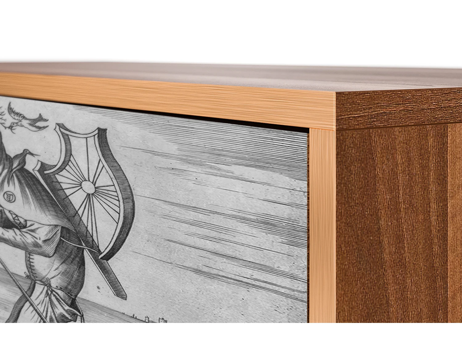 Credenza - 115х84х41 cm - S3 - Blau Schuyte, Noce