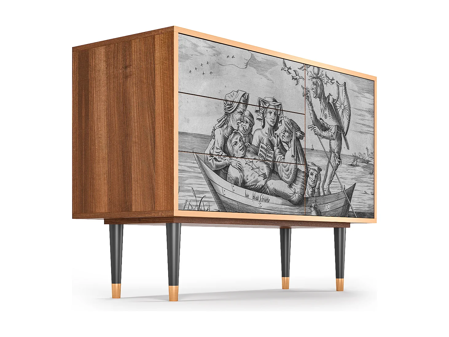 Buffet - 115х84х41 cm - S3 - Blau Schuyte, Noyer