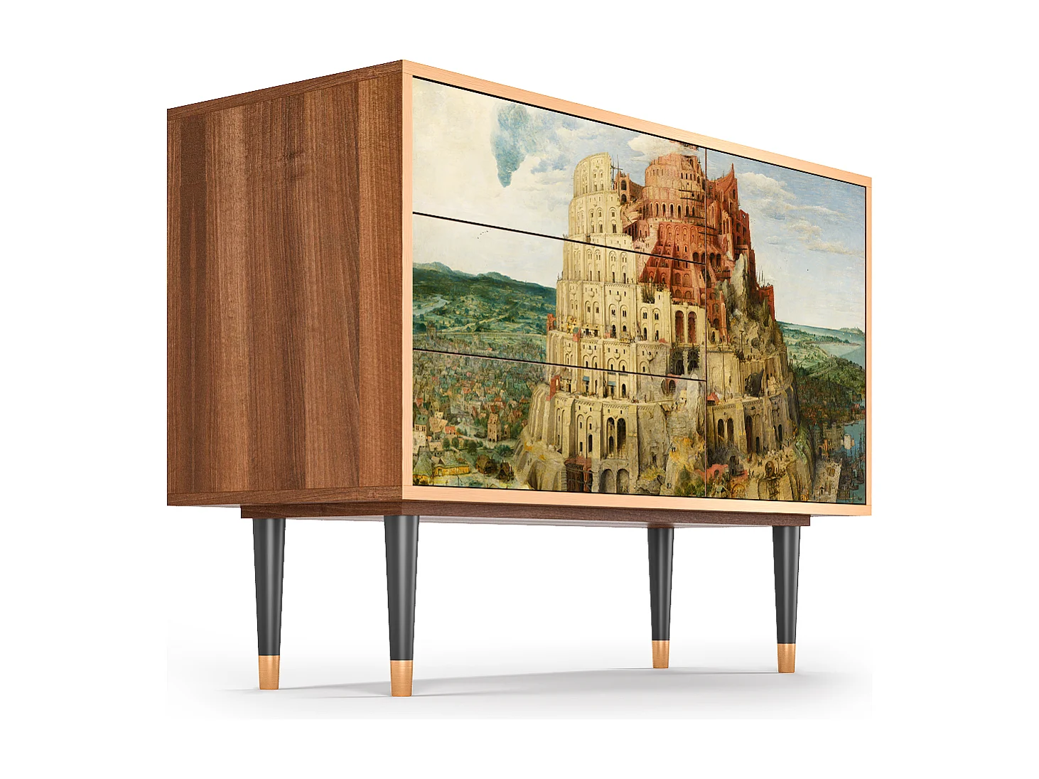 Kredens - 115х84х41 cm - S3 - Elder The Tower, Orzech