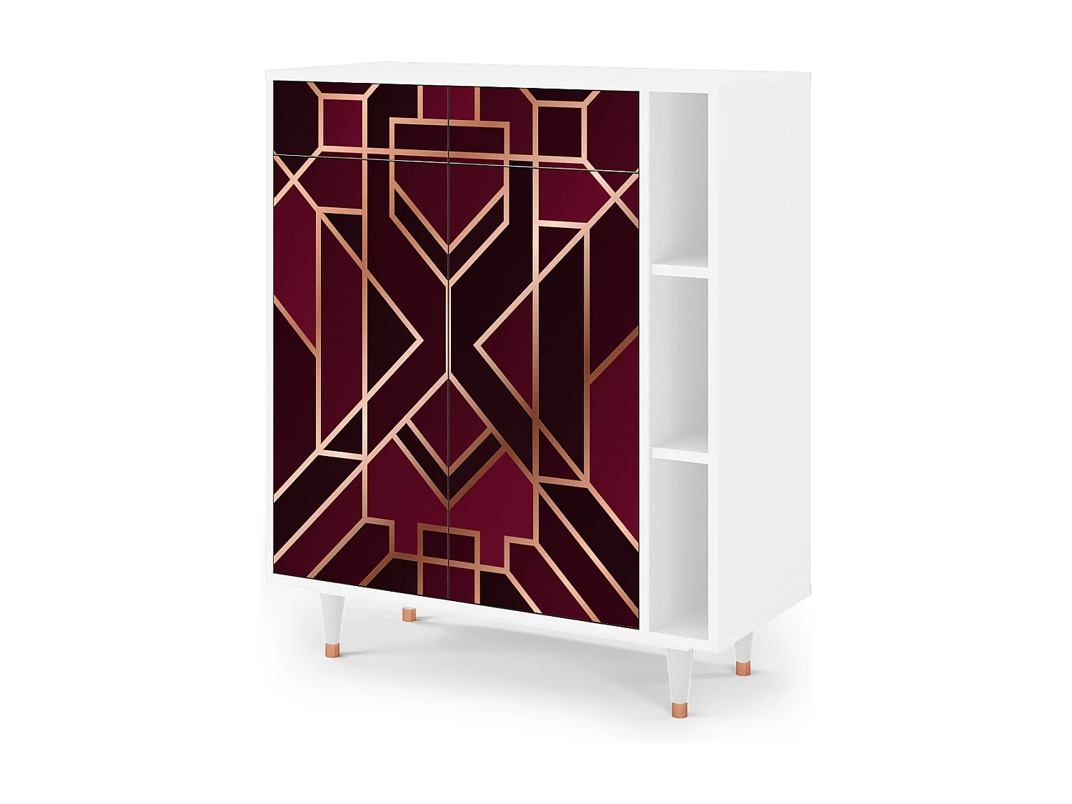 Buffet - 96х110х41 cm - BS6 - Burgundy Jewelery, Blanc