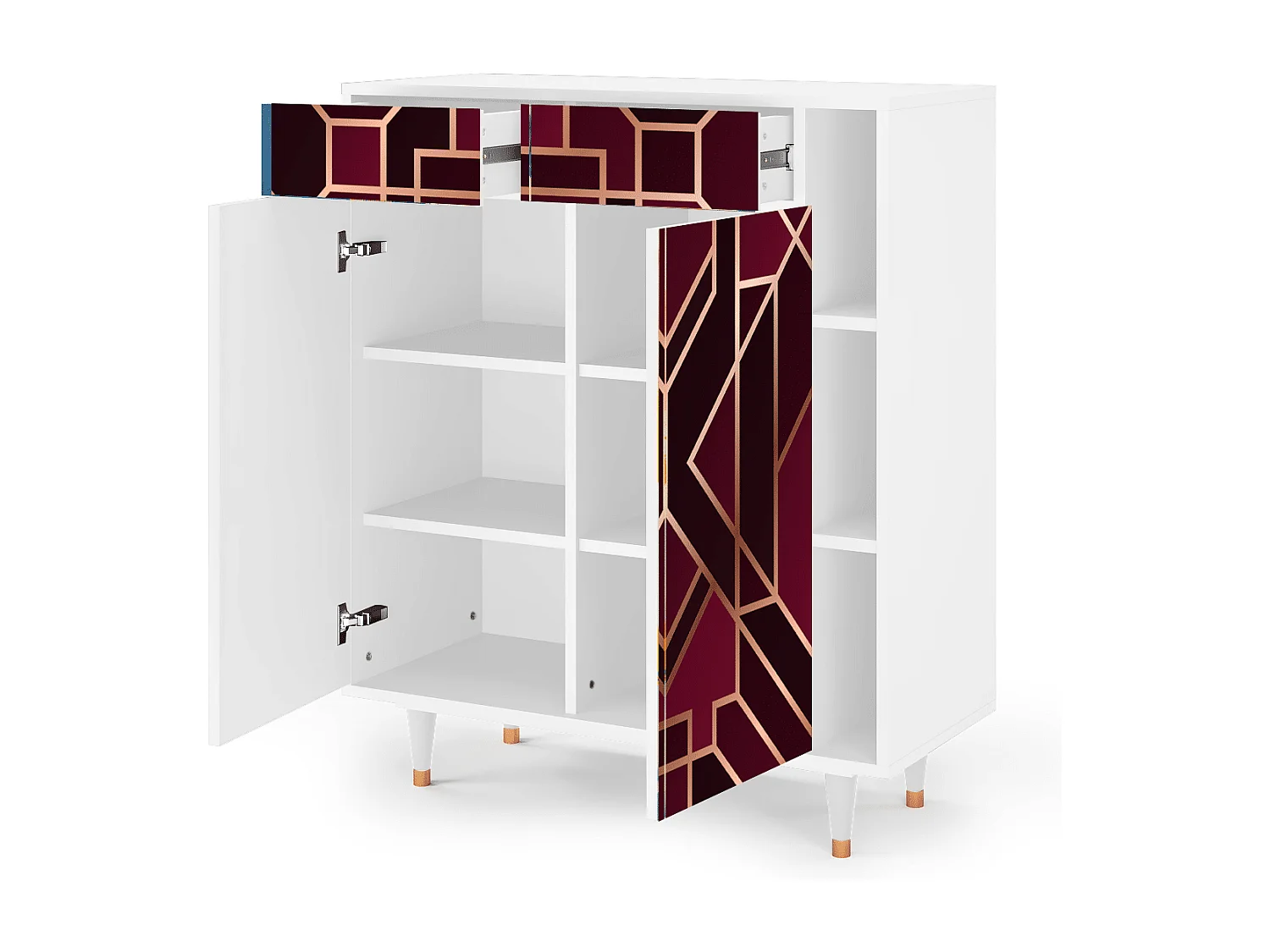 Buffet - 96х110х41 cm - BS6 - Burgundy Jewelery, Blanc