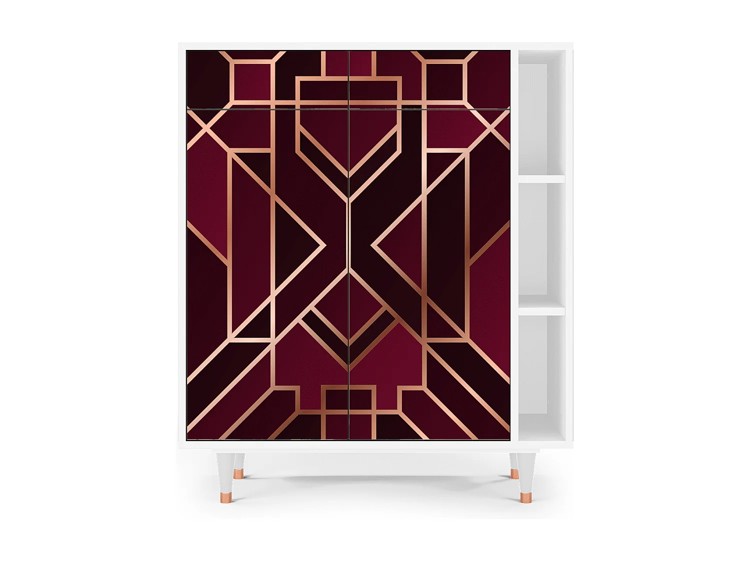 Credenza - 96х110х41 cm - BS6 - Burgundy Jewelery, Bianco