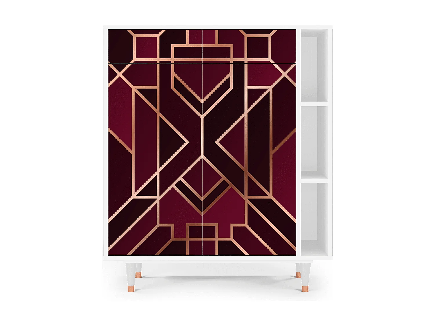 Buffet - 96х110х41 cm - BS6 - Burgundy Jewelery, Blanc