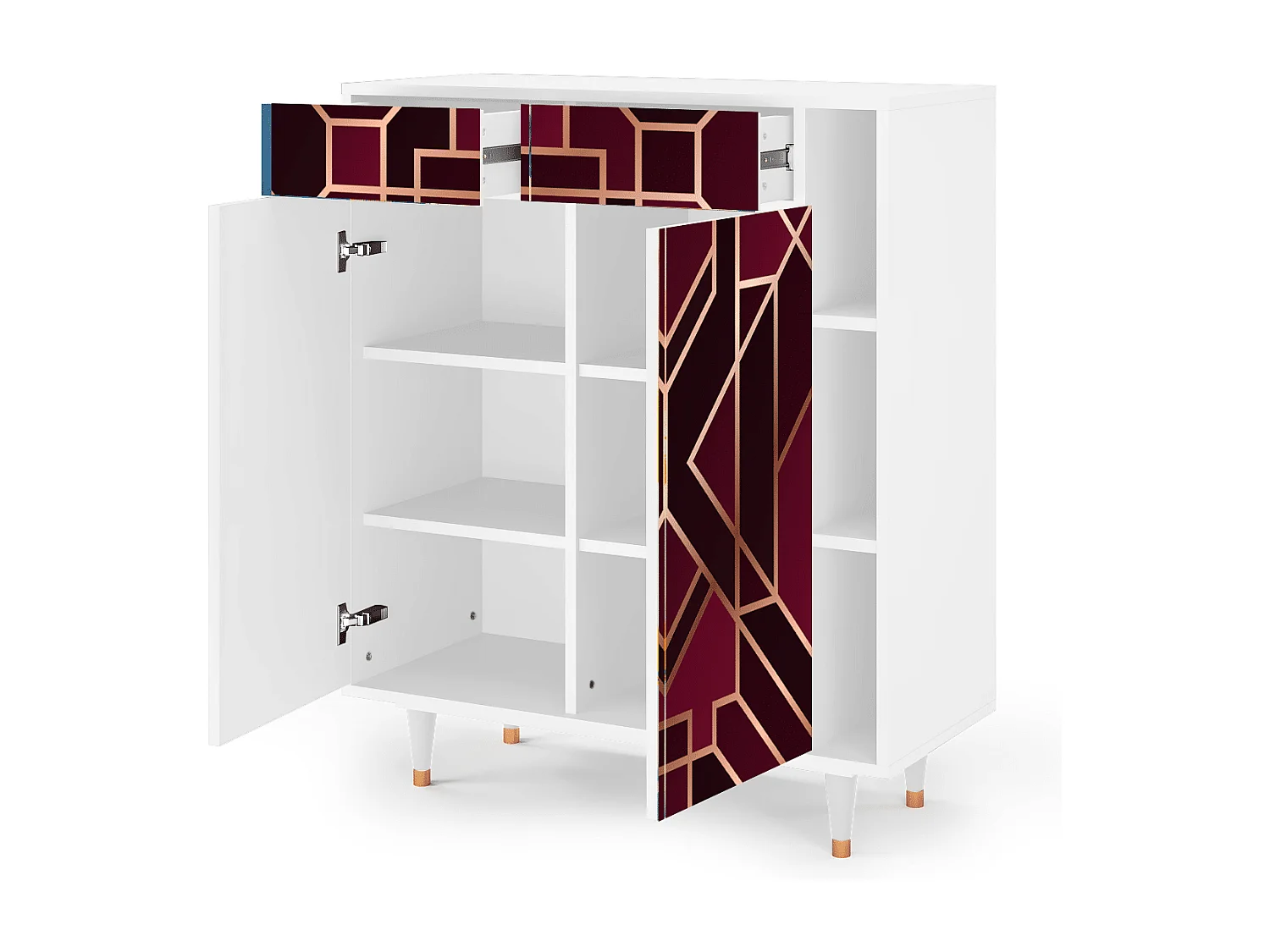 Buffet - 96х110х41 cm - BS6 - Burgundy Jewelery, Blanc