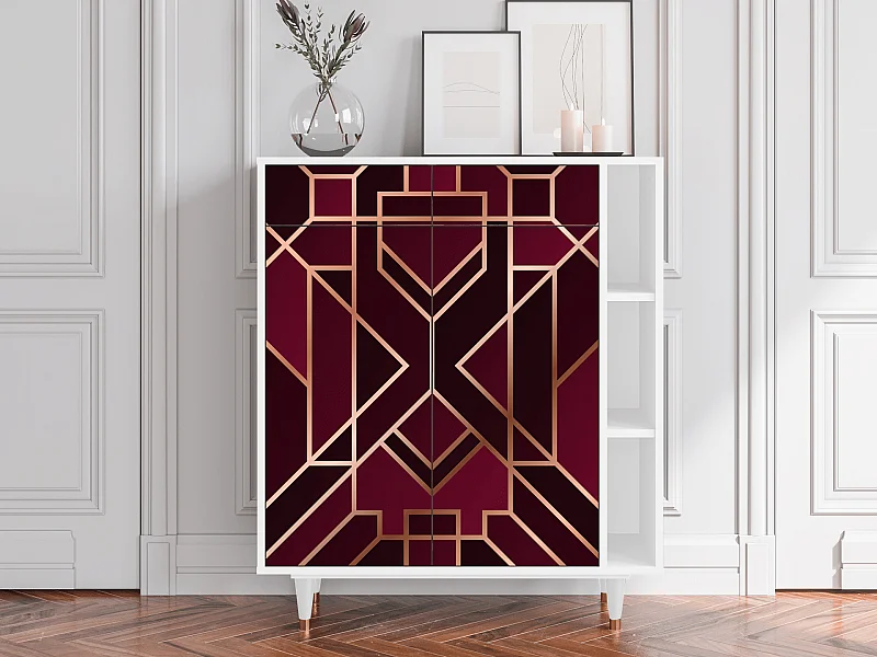 Credenza - 96х110х41 cm - BS6 - Burgundy Jewelery, Bianco