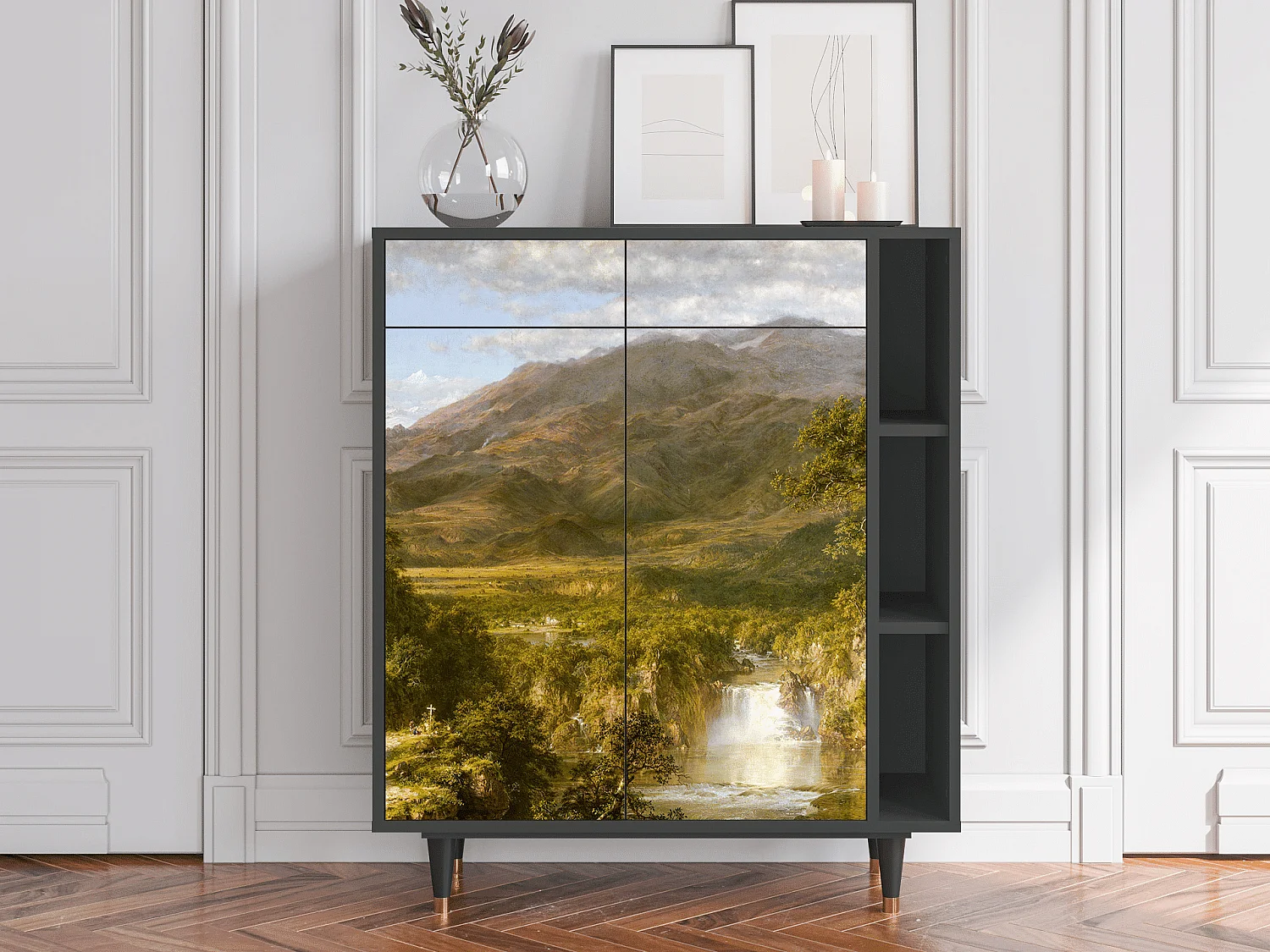 Dressoir - 96х110х41 cm - BS6 - The Heart of the Andes , Antraciet