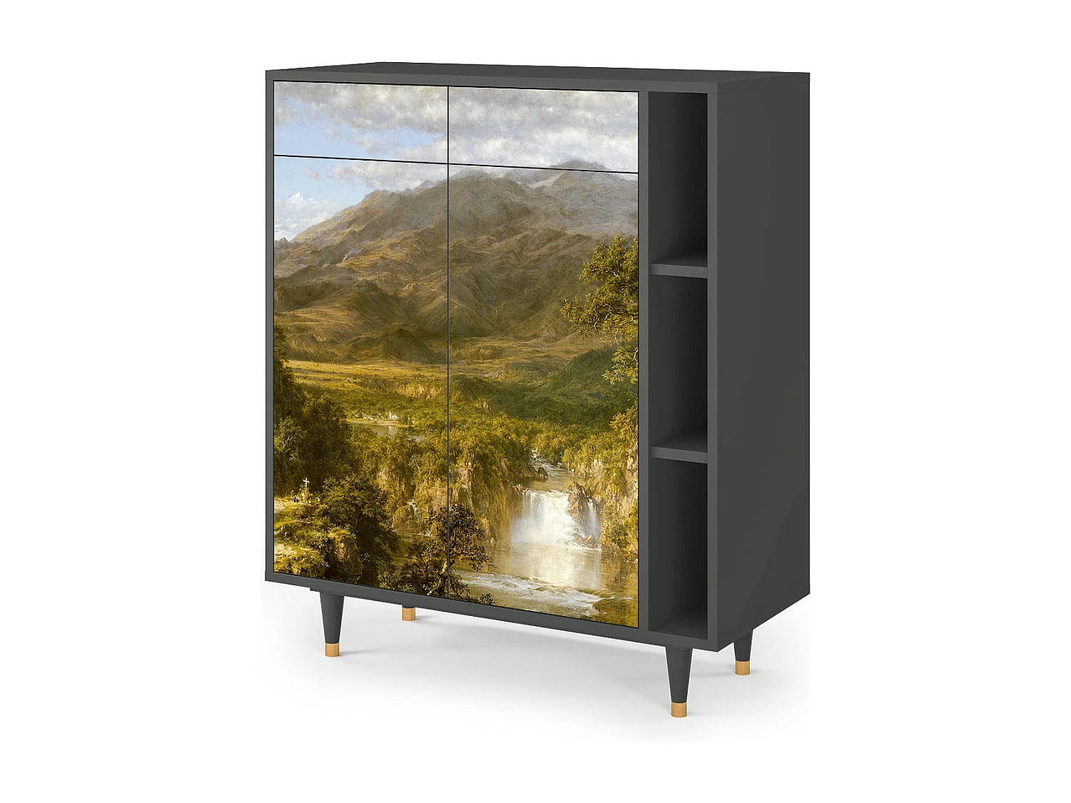 Dressoir - 96х110х41 cm - BS6 - The Heart of the Andes , Antraciet