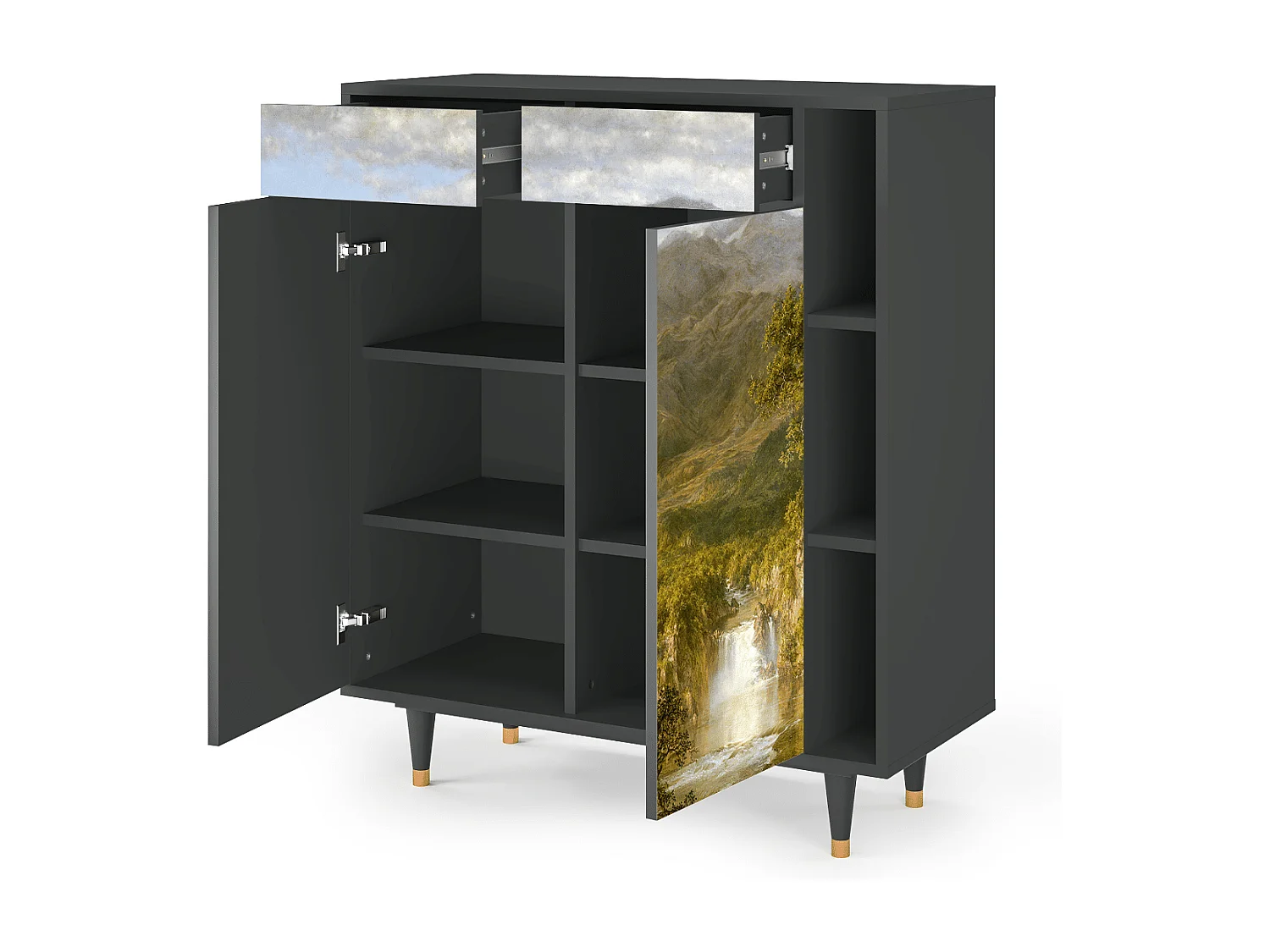 Buffet - 96х110х41 cm - BS6 - The Heart of the Andes , Anthracite