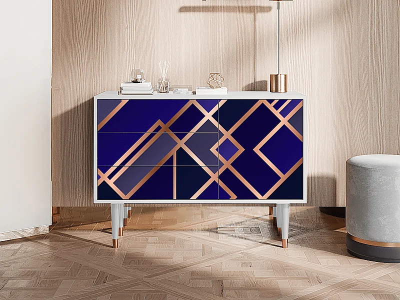 Buffet - 115х84х41 cm - S3 - Aquamarine Getsby, Blanc